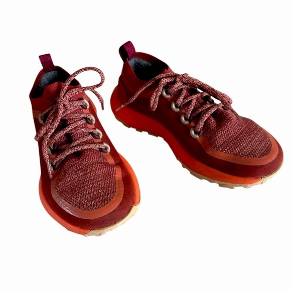 ALLBIRDS TRAIL RUNNERS SWT ORANGE RED SNEAKERS SIZE 7 - Picture 1 of 13